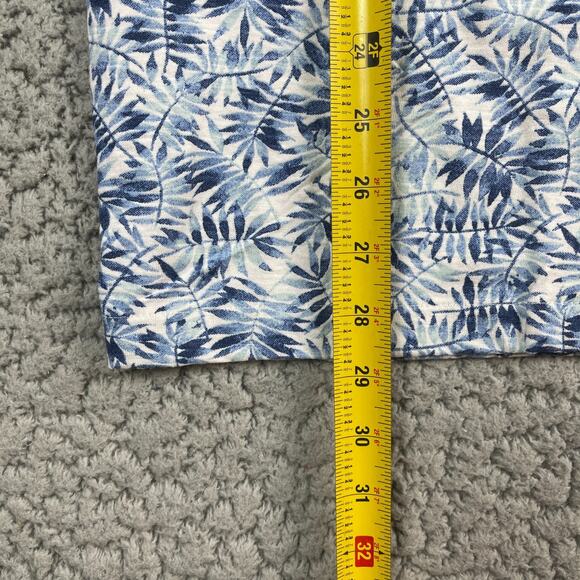 Report Collection Shirt Men Medium Blue Camp Hawaiian Tropical Sustainable NEW - Picture 6 of 8